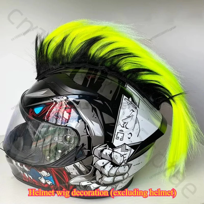 Mohawk Helmet Wig Motorcycle Helmet Decorations Wigs Cockscomb Motocross Full Face Off Road Helmet Decoration Hair Sticker Paste
Mohawk Helmet Wig Motorcycle Helmet Decorations Wigs Cockscomb Motocross Full Face Off Road Helmet Decoration Hair Sticker Paste