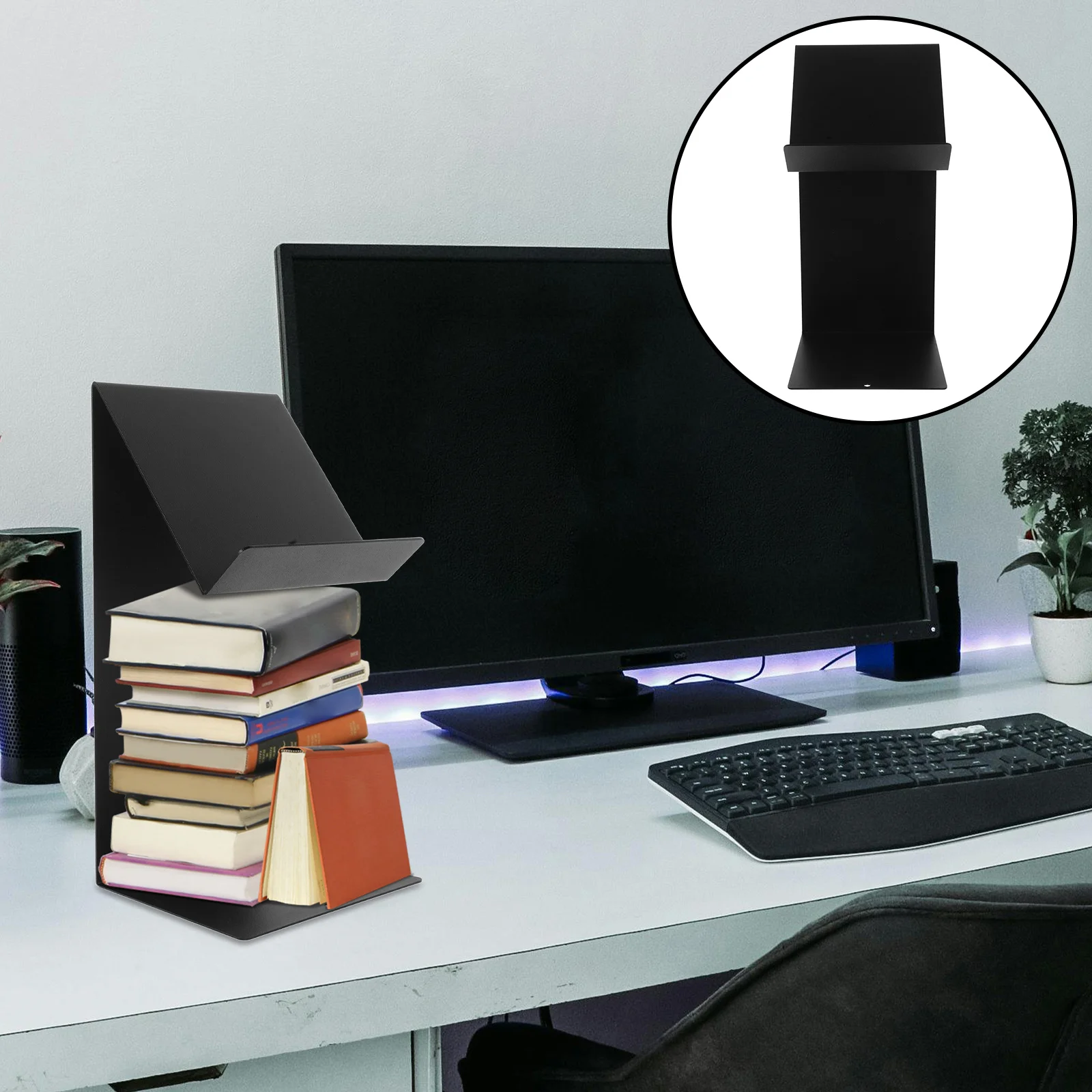 Metal Book Display Stand for Shelf Desktop Organizer Heavy Duty Bookends Cookbook Recipe Holder Upright Space Saving Reading
Metal Book Display Stand for Shelf Desktop Organizer Heavy Duty Bookends Cookbook Recipe Holder Upright Space Saving Reading