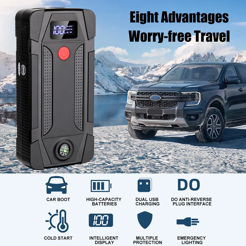 Car Jump Starter Booster Jumper Box Power Bank 500A Portable Battery Charger for 12V Car Emergency Booster Starter Device 
Car Jump Starter Booster Jumper Box Power Bank 500A Portable Battery Charger for 12V Car Emergency Booster Starter Device