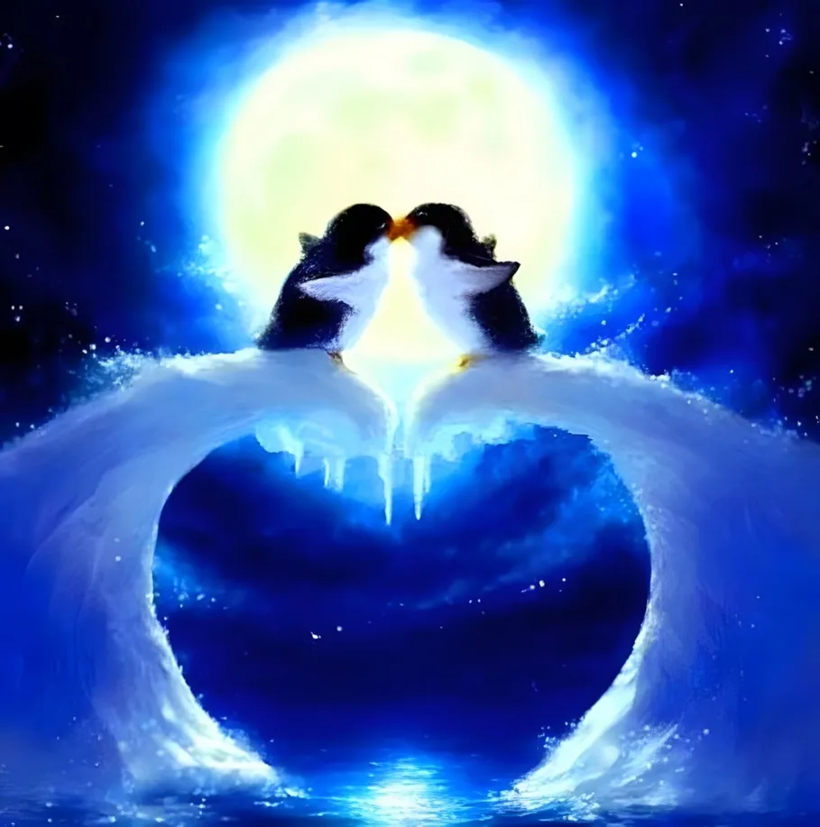 JMINE Div 5D penguin kiss moon lover couple Full Diamond Painting cross stitch kits art animal 3D paint by diamonds
JMINE Div 5D penguin kiss moon lover couple Full Diamond Painting cross stitch kits art animal 3D paint by diamonds