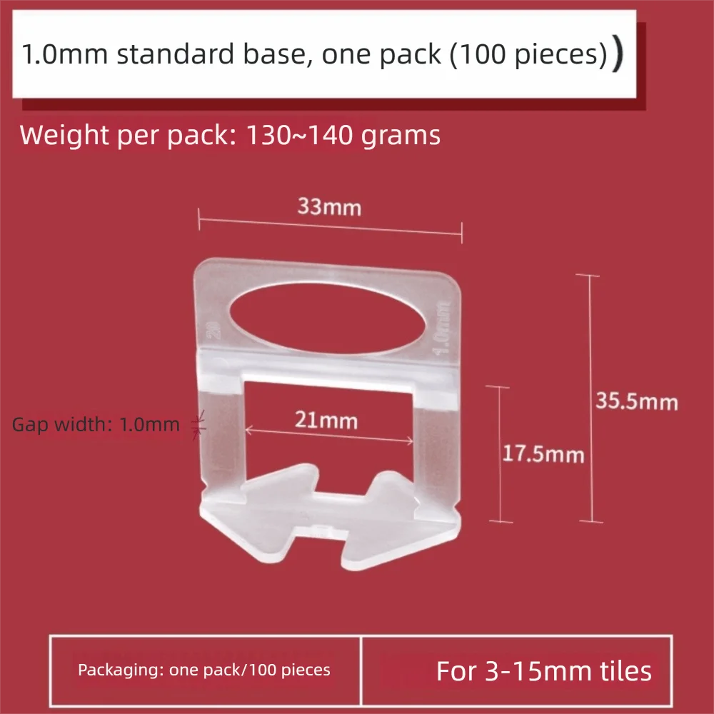 100pcs New Thickened Ceramic Leveler Professional DIY Tile Spacers Clamp Reusable Alignment Spacers Tile Laying
100pcs New Thickened Ceramic Leveler Professional DIY Tile Spacers Clamp Reusable Alignment Spacers Tile Laying