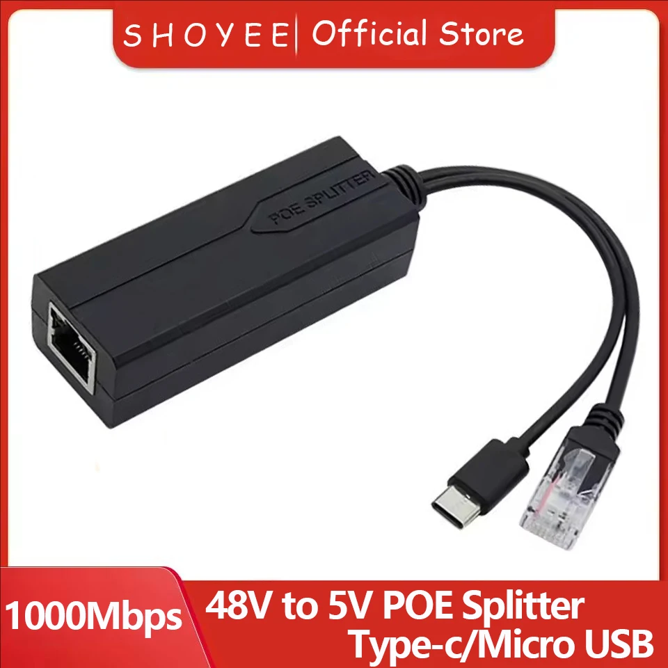 Разветвитель POE 48 В до 5 В Micro USB tpye-C 100 м/1000 м POE камера инжектор питания для Huawei Hikvision
Разветвитель POE 48 В до 5 В Micro USB tpye-C 100 м/1000 м POE камера инжектор питания для Huawei Hikvision