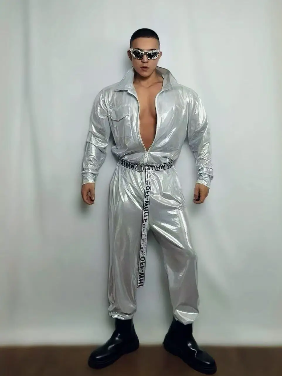 Silver Laser Technologh Hiphop Dance Wear Nightclub Bar GoGO Costumes Stage Show Party Club wear
Silver Laser Technologh Hiphop Dance Wear Nightclub Bar GoGO Costumes Stage Show Party Club wear