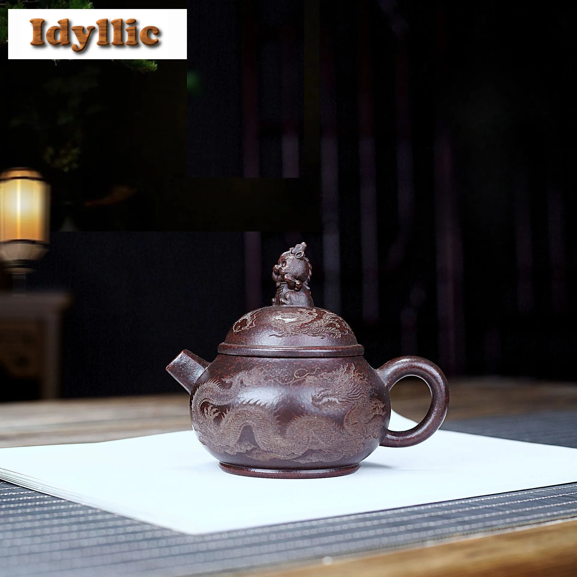 250ml Handmade Yixing Purple Clay Teapots Handmade Dragon Baby Pot Raw Ore Antique Red Mud Kettle With Filter Zisha Tea Set Gift
250ml Handmade Yixing Purple Clay Teapots Handmade Dragon Baby Pot Raw Ore Antique Red Mud Kettle With Filter Zisha Tea Set Gift