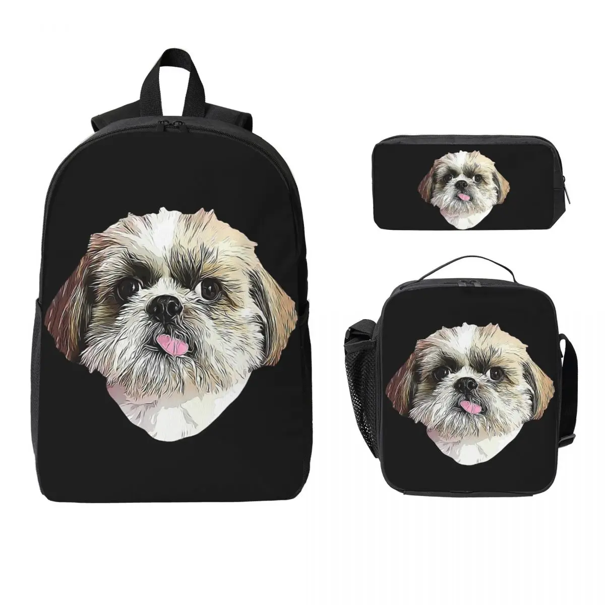 Shih Tzu Dog Backpack Student Boys Girls BookBag School Bag Computer Shoulder Bags 3ps Insulated Lunch Bag Pencil Case
Shih Tzu Dog Backpack Student Boys Girls BookBag School Bag Computer Shoulder Bags 3ps Insulated Lunch Bag Pencil Case