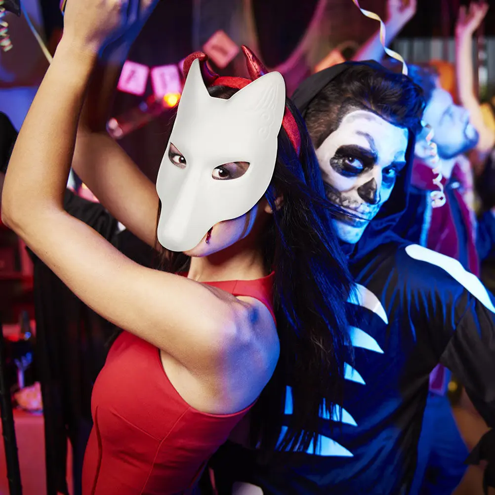 Halloween DIY Blank Fox Face Mask White Unpainted Hand Paintable Mask Party Cosplay Masquerade Supplies Animal Style Decoration
Halloween DIY Blank Fox Face Mask White Unpainted Hand Paintable Mask Party Cosplay Masquerade Supplies Animal Style Decoration