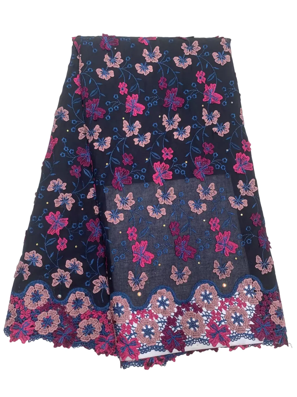 Cheap African 3D Applique Cotton Lace 2026 High Quality Original Austria Swiss Voile Lace Fabric With Stones For Nigerian Dress
Cheap African 3D Applique Cotton Lace 2026 High Quality Original Austria Swiss Voile Lace Fabric With Stones For Nigerian Dress