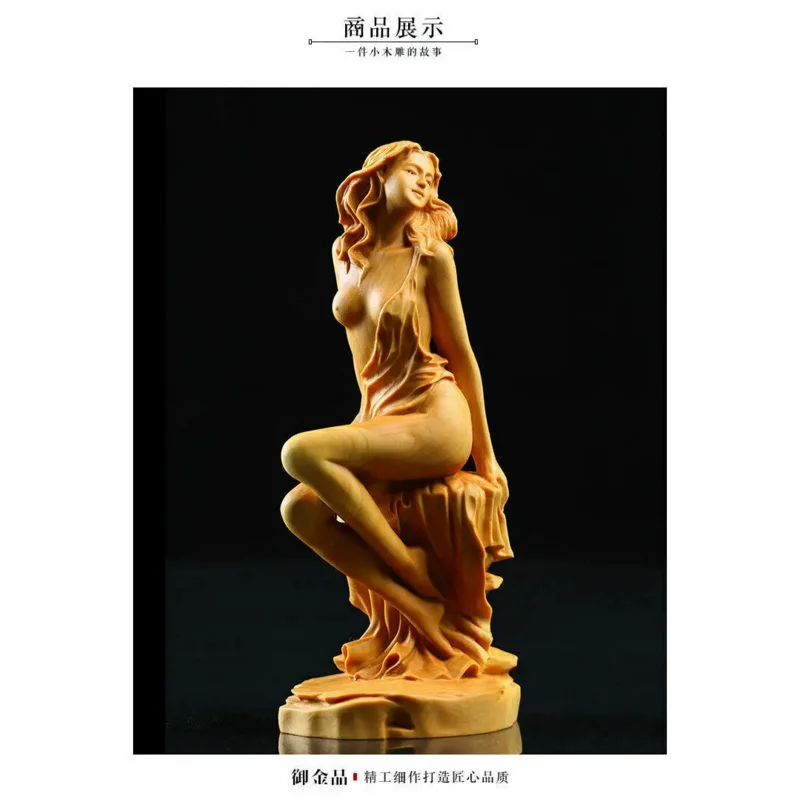 8.4"; Chinese Boxwood Wood Hand Carved Sexy Beauty Belle Girl Young Woman Statue
8.4"; Chinese Boxwood Wood Hand Carved Sexy Beauty Belle Girl Young Woman Statue