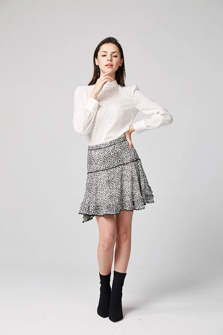 Silk Blend Bla White Print A-Line ter Ne Dr Ele Commute Ready High Waist Silk Skirt for Women
Silk Blend Bla White Print A-Line ter Ne Dr Ele Commute Ready High Waist Silk Skirt for Women