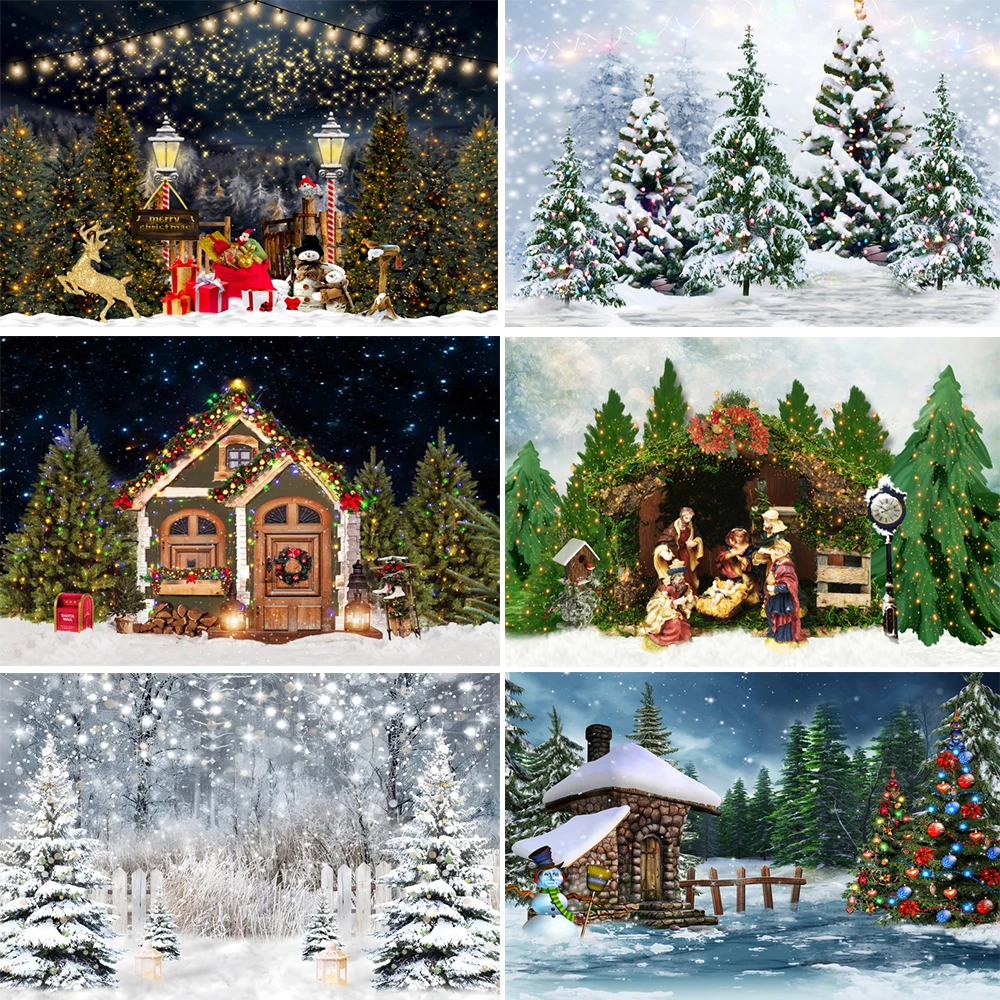 Winter Forest Christmas Eve Photography Photocall Snow Landscape Pine Tree Xmas Tree Backdrop Photographic Backgrounds Props
Winter Forest Christmas Eve Photography Photocall Snow Landscape Pine Tree Xmas Tree Backdrop Photographic Backgrounds Props