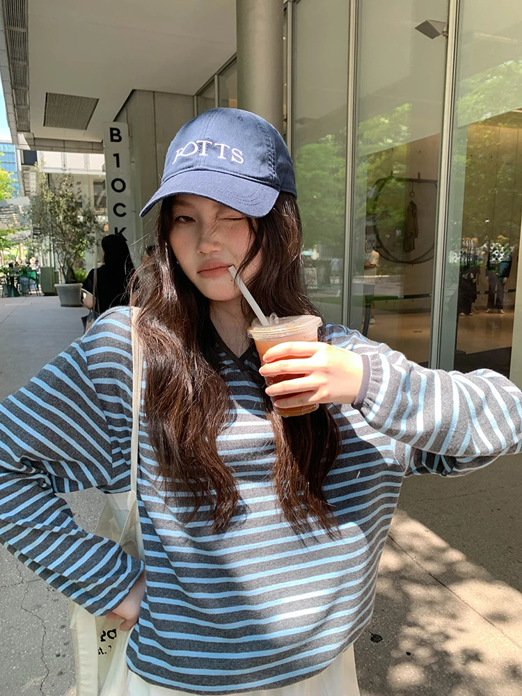 Color Blo Long Sve Hoodie Striped T-irt Women Casual Sle Spring New Design Sensation Lazy Faion Top Mixd Brand
Color Blo Long Sve Hoodie Striped T-irt Women Casual Sle Spring New Design Sensation Lazy Faion Top Mixd Brand