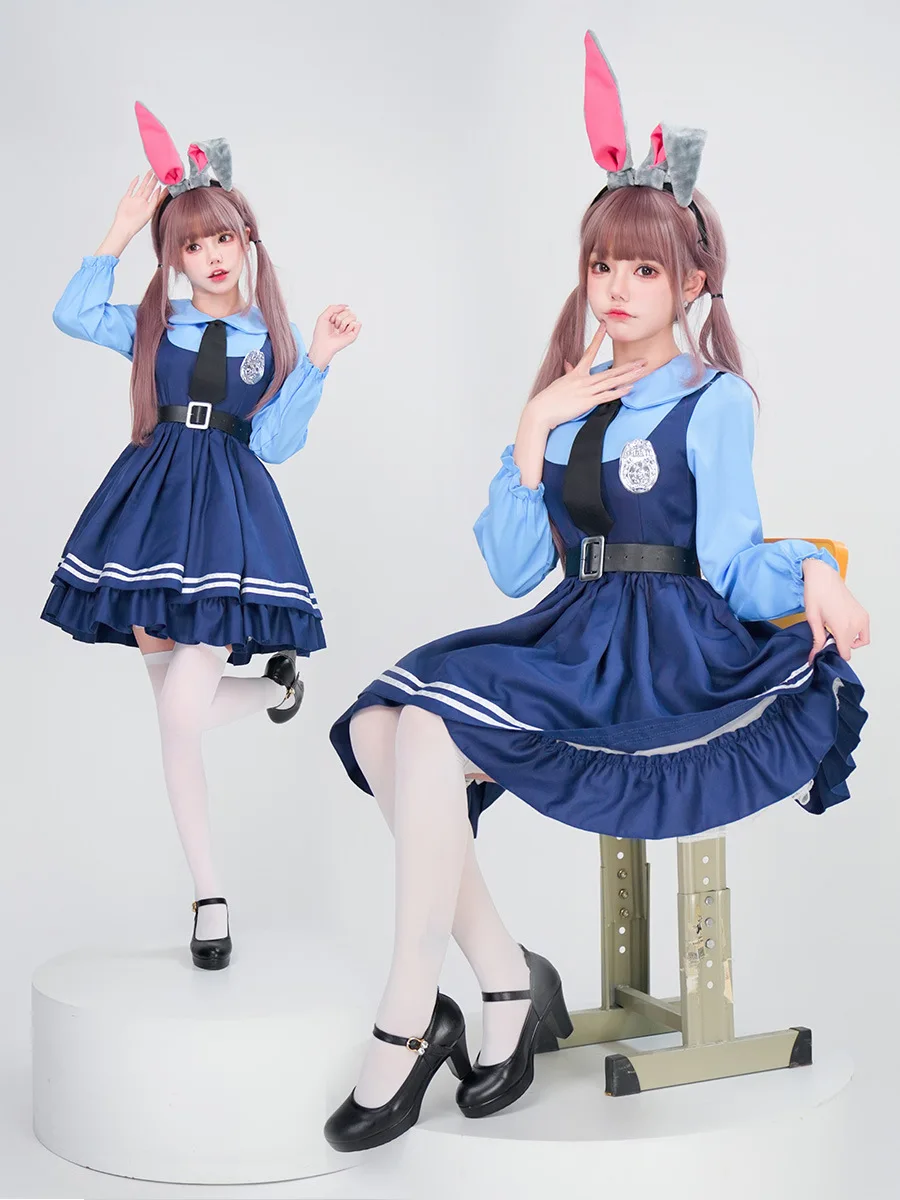 Zootopia Judy Rabbit Police Officer Cosplay Costume for Halloween Stage Performance Anime Themed Adult Women's Outfit
Zootopia Judy Rabbit Police Officer Cosplay Costume for Halloween Stage Performance Anime Themed Adult Women's Outfit