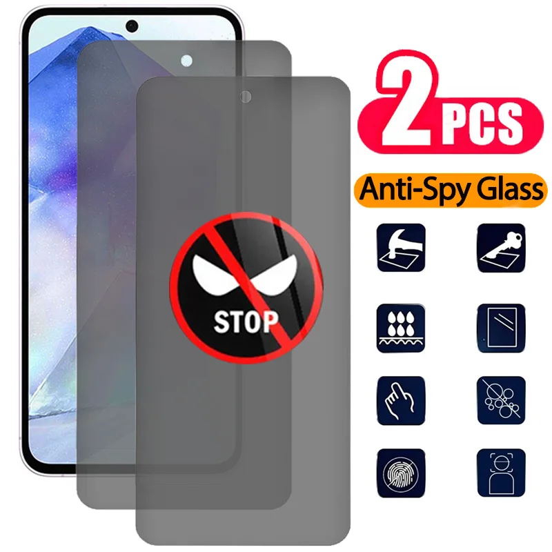 2 Pcs, Anti-Spy Protective Glass for Samsung A55 Tempered Film A 55 5G Privacy Screen Protector Samsung Galaxy A55 5G Glass
2 Pcs, Anti-Spy Protective Glass for Samsung A55 Tempered Film A 55 5G Privacy Screen Protector Samsung Galaxy A55 5G Glass