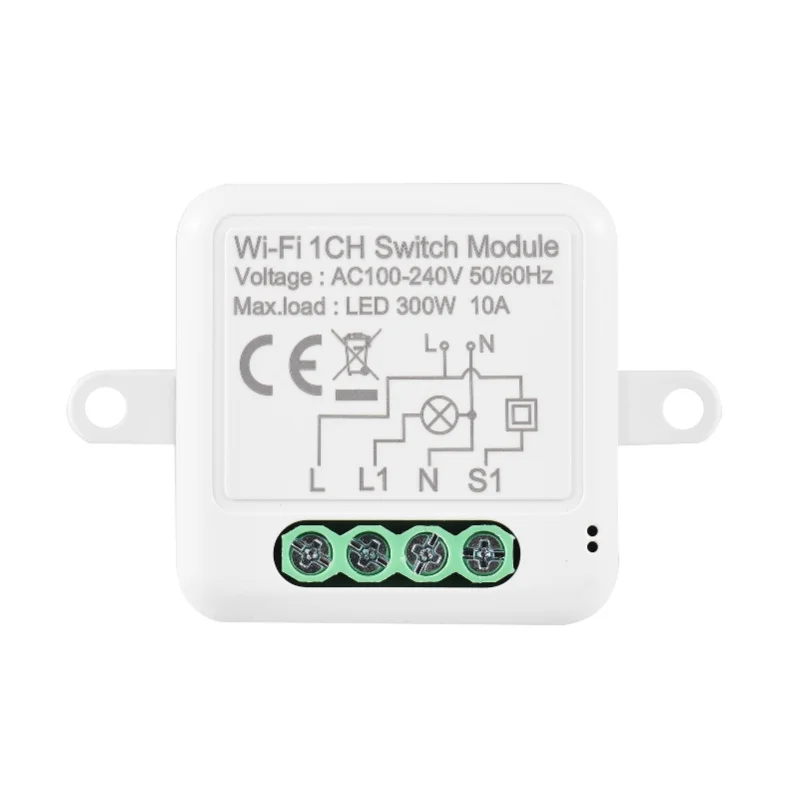 1CH WIFI Switch Module Mini Smart Module With Voice Control Mobilephone APP Control Timing Function
1CH WIFI Switch Module Mini Smart Module With Voice Control Mobilephone APP Control Timing Function