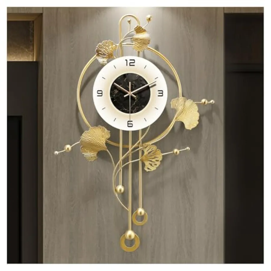 Large Gold Wall Clock for Living Room Decor Battery Operated Office Clock Oversized Modern Wall Art in 17.7 X 28.3 Inches Uniqu
Large Gold Wall Clock for Living Room Decor Battery Operated Office Clock Oversized Modern Wall Art in 17.7 X 28.3 Inches Uniqu