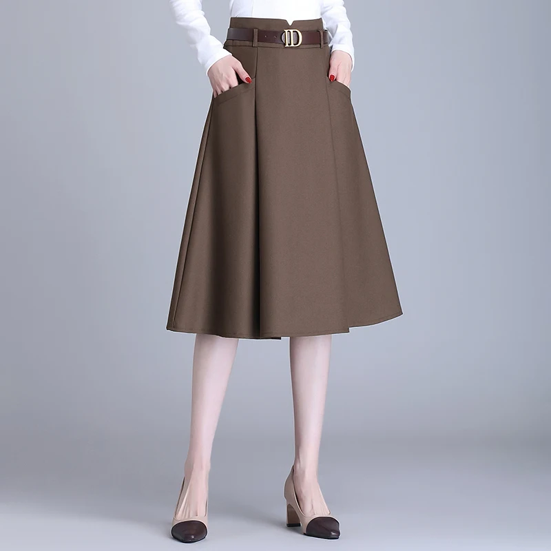 Slimming A-Line Midi Skirt Soft Suit Umbrella Skirt Pear ape Body Women's Spring Summer New Sle Mid-Length Skirt
Slimming A-Line Midi Skirt Soft Suit Umbrella Skirt Pear ape Body Women's Spring Summer New Sle Mid-Length Skirt