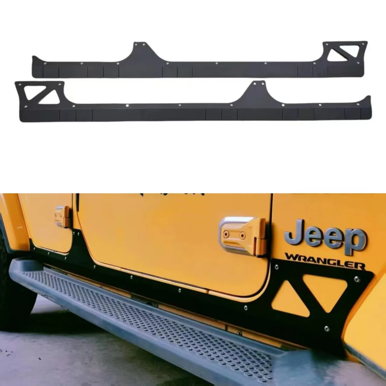 Suitable for 18-24 Jeep Wrangler side skirts JL Wrangler running boards JL Wrangler side skirts
Suitable for 18-24 Jeep Wrangler side skirts JL Wrangler running boards JL Wrangler side skirts