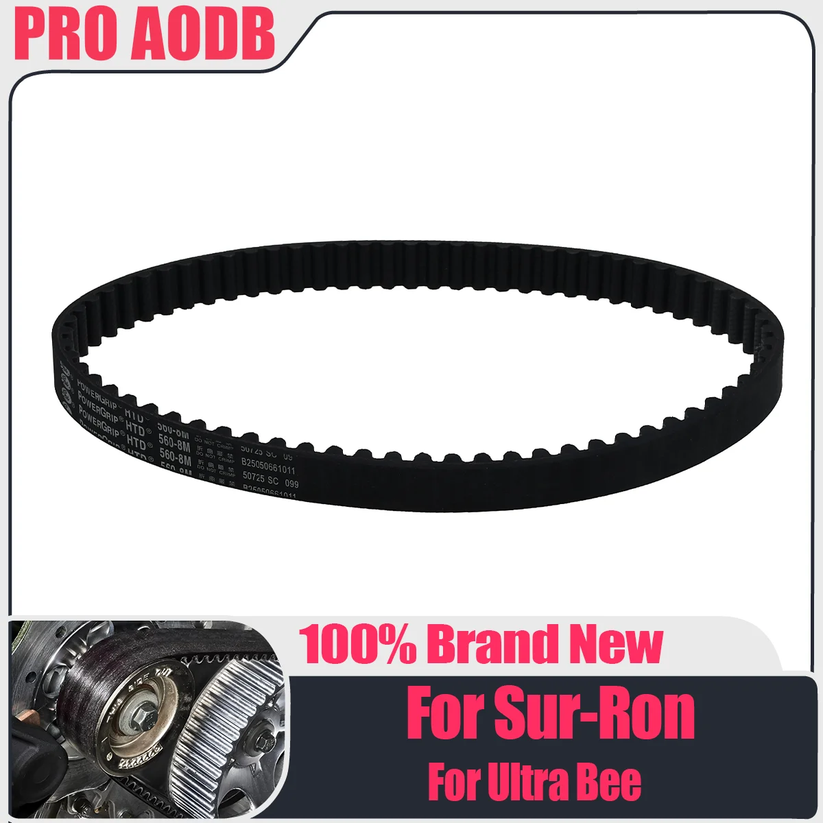 Electric Motorcycle 8M 560 Original Transmission Belt Drive Belt Universal Parts For Sur-Ron Surron Sur Ron Light Bee S/X
Electric Motorcycle 8M 560 Original Transmission Belt Drive Belt Universal Parts For Sur-Ron Surron Sur Ron Light Bee S/X