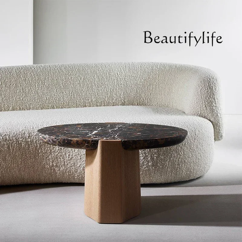 Natural Marble round Desktop End Table Small Apartment Home Living Room Sofa Side Table Tea Table
Natural Marble round Desktop End Table Small Apartment Home Living Room Sofa Side Table Tea Table