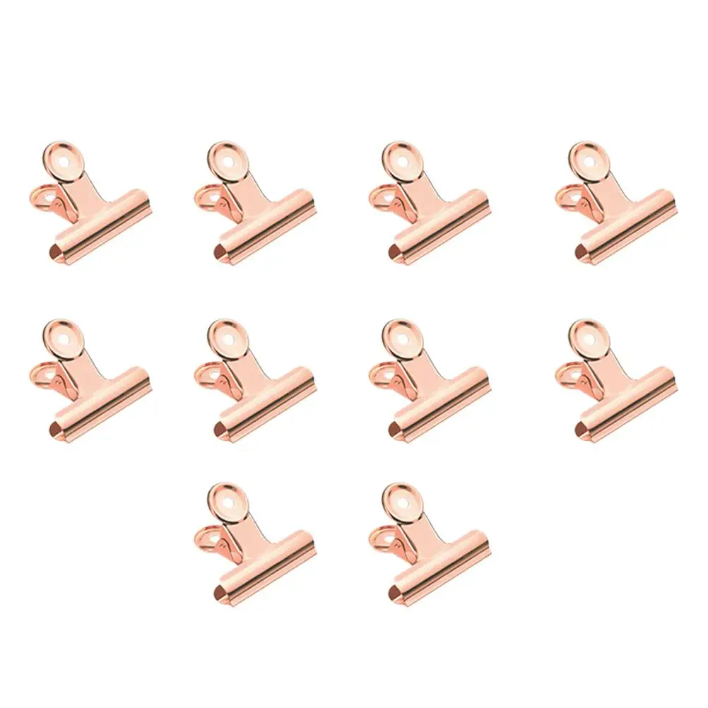 10 Pcs Binder Clips Shaping Fixing Document Clamps Ticket Brass Stationary Office Supplies Golden Metal Grip
10 Pcs Binder Clips Shaping Fixing Document Clamps Ticket Brass Stationary Office Supplies Golden Metal Grip