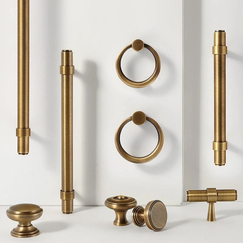 Nordic Vintage Brass Furniture Handles Bronze Handles for Wardrobe and Drawer Kitchen Cabinet Handles Shoe Cabinets Pulls
Nordic Vintage Brass Furniture Handles Bronze Handles for Wardrobe and Drawer Kitchen Cabinet Handles Shoe Cabinets Pulls