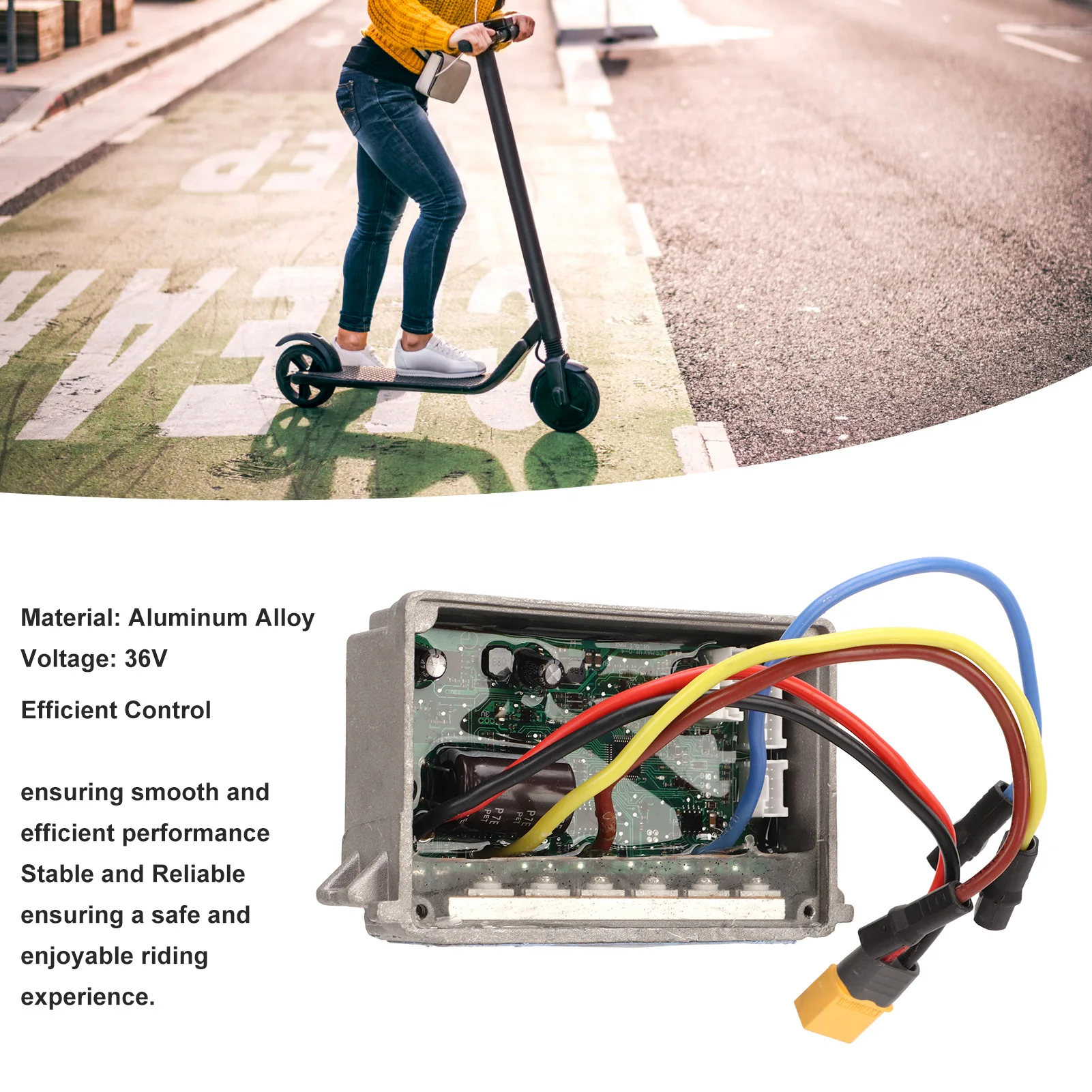 Electric Scooter Controller Lightweight Good Heat Dissipation Waterproof Electric Scooter Control Board Assembly Kit for G30
Electric Scooter Controller Lightweight Good Heat Dissipation Waterproof Electric Scooter Control Board Assembly Kit for G30