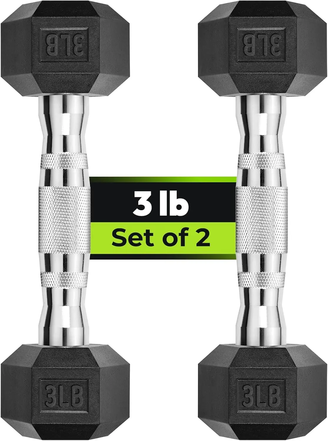 Hex Dumbbell Set 2.5-65 lb Rubber Encased Weights for Strength Training with Non-Roll Hexagonal Head
Hex Dumbbell Set 2.5-65 lb Rubber Encased Weights for Strength Training with Non-Roll Hexagonal Head