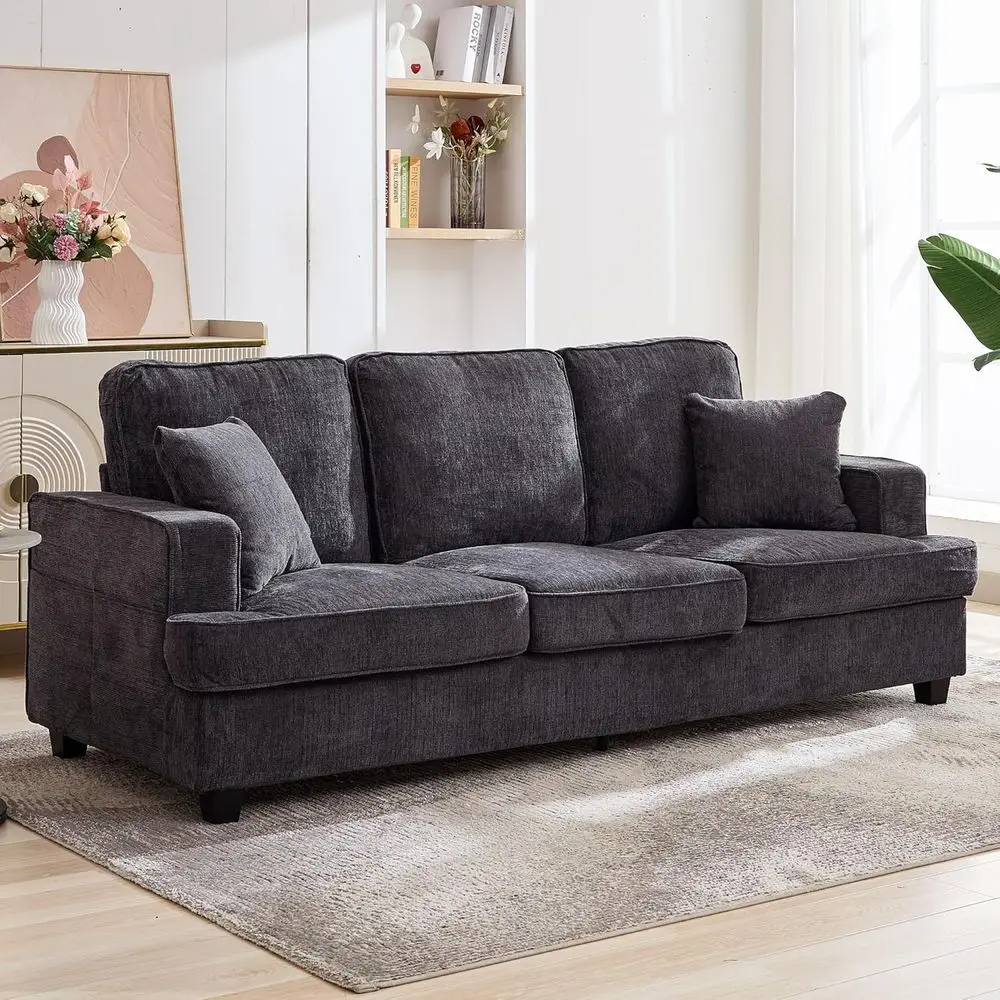 89 Luxurious Chenille Cloud Sofa with Deep Seating for Living Room or Bedroom in Grey
89 Luxurious Chenille Cloud Sofa with Deep Seating for Living Room or Bedroom in Grey