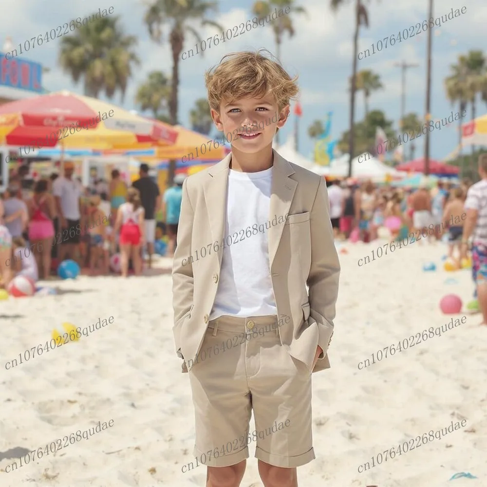 New Blazer And Shorts Beige Boy's Suit Formal Kids Tuxedo Toddler Children Clothes Boys Attire 2 Piece Jacket Pants 2-13 Years
New Blazer And Shorts Beige Boy's Suit Formal Kids Tuxedo Toddler Children Clothes Boys Attire 2 Piece Jacket Pants 2-13 Years