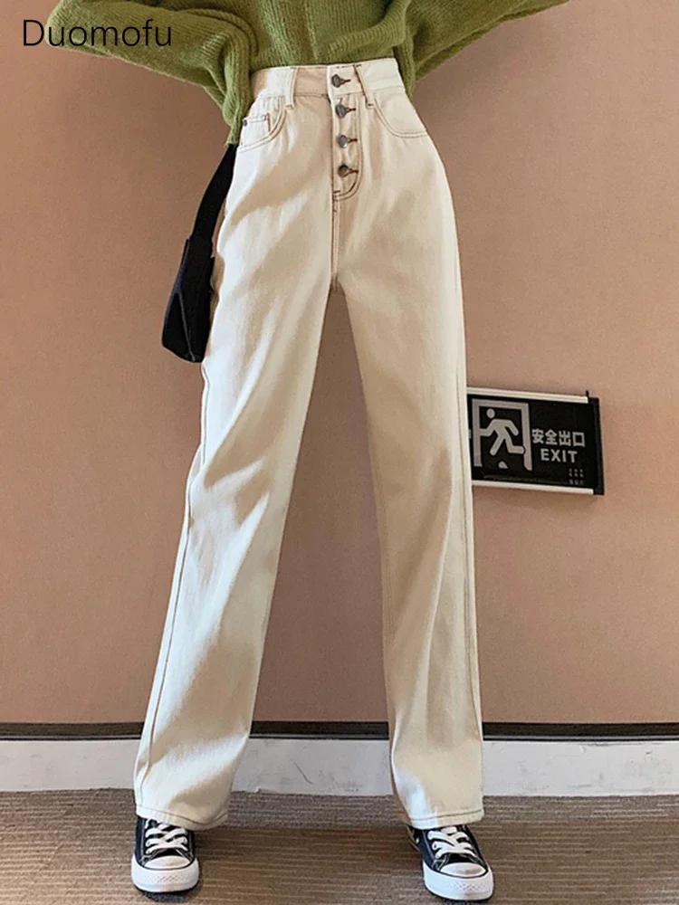 Duomofu Korean Chic Zipper Button Loose Casual Female Jeans Summer New High Waist Slim Fashion Vintage Straight S-L Women Jeans
Duomofu Korean Chic Zipper Button Loose Casual Female Jeans Summer New High Waist Slim Fashion Vintage Straight S-L Women Jeans