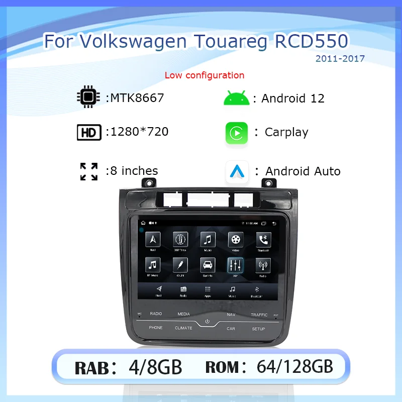 8 Inch For VW Touareg RCD550 2011-2018 Android Carplay Android Auto Car Multimedia Player Navigation Auto Radio Stere Wireless
8 Inch For VW Touareg RCD550 2011-2018 Android Carplay Android Auto Car Multimedia Player Navigation Auto Radio Stere Wireless