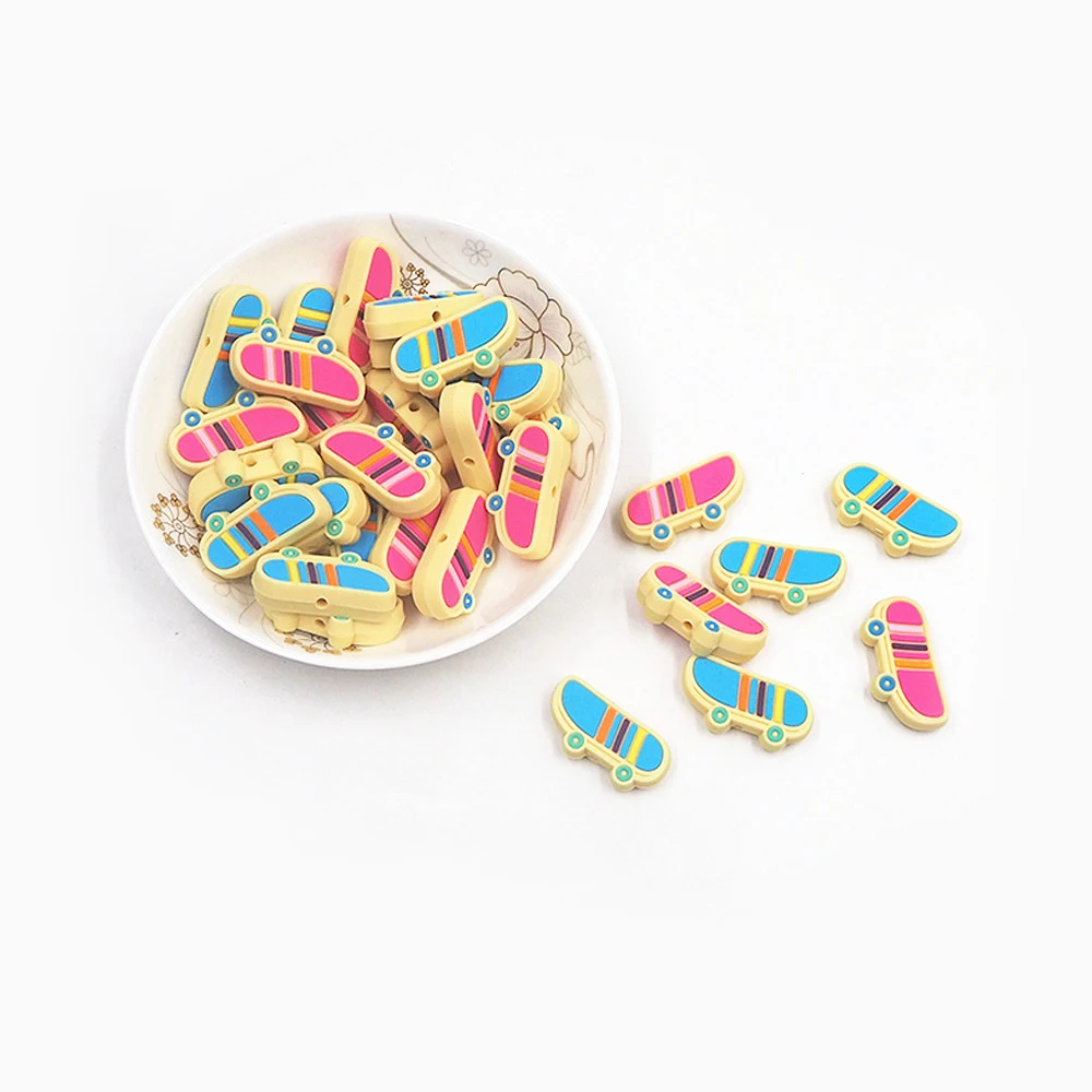 Chenkai 50PCS Skateboard Focal Beads For Pen Beadable Pen Silicone Charms Character Beads For Pen Making DIY Pacifier Chains
Chenkai 50PCS Skateboard Focal Beads For Pen Beadable Pen Silicone Charms Character Beads For Pen Making DIY Pacifier Chains