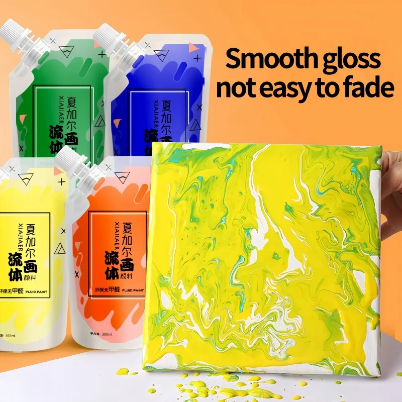 1pcs/300mlxiajiaer Multi-color bag fluid paint diy fluid Bear Creative fluid acrylic paint
1pcs/300mlxiajiaer Multi-color bag fluid paint diy fluid Bear Creative fluid acrylic paint