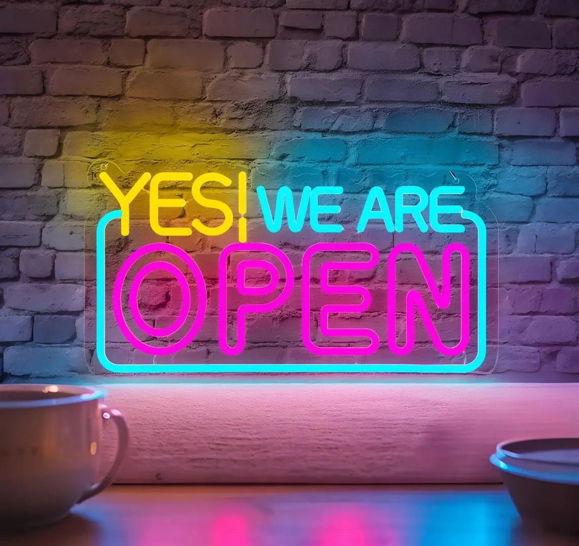 Неоновый свет We're Open, неоновая вывеска, светодиодная вывеска открытия, знак открытия для бизнеса, открытые огни, светодиодный декор для кафе/магазина/бара ручной работы
Неоновый свет We're Open, неоновая вывеска, светодиодная вывеска открытия, знак открытия для бизнеса, открытые огни, светодиодный декор для кафе/магазина/бара ручной работы