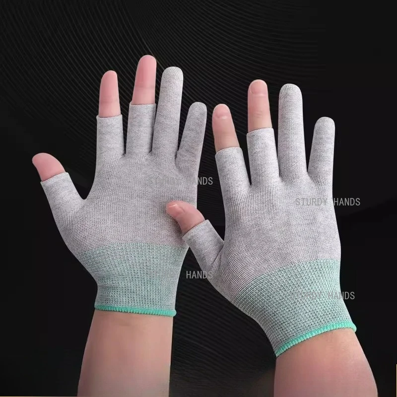 10 pairs of carbon fiber anti-static gloves Durable, anti-slip, breathable, thin, dust-free assembly gloves
10 pairs of carbon fiber anti-static gloves Durable, anti-slip, breathable, thin, dust-free assembly gloves
