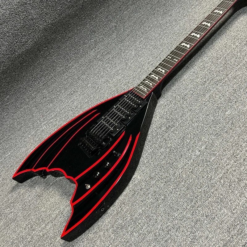 Bat-wing Shaped Electric Guitar FR Bridge HHH Pickups Electric Guitar Themed Gift Free Shipping
Bat-wing Shaped Electric Guitar FR Bridge HHH Pickups Electric Guitar Themed Gift Free Shipping