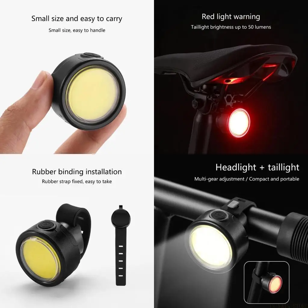 M5TC Bicycles Headlight Taillight Rechargeable Front and Rear Light for Night Cycling
M5TC Bicycles Headlight Taillight Rechargeable Front and Rear Light for Night Cycling