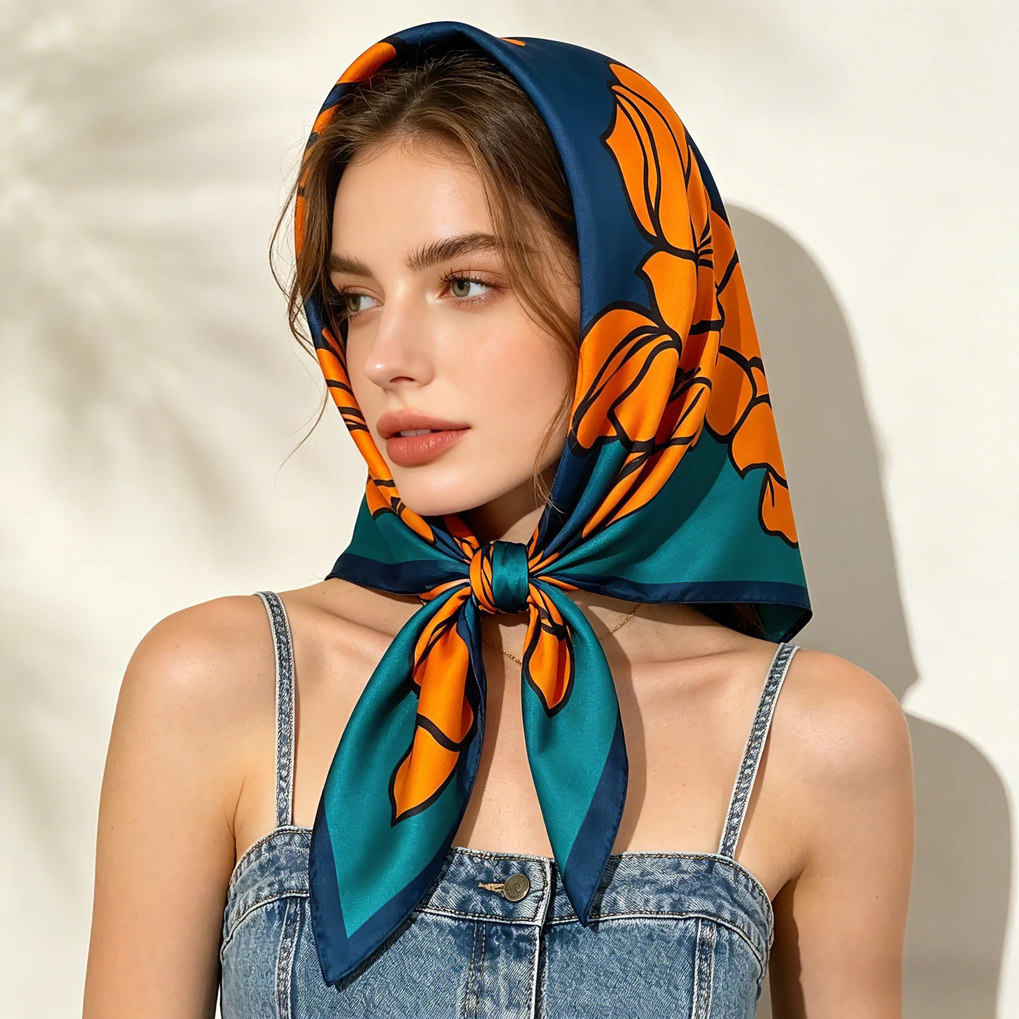 2026 New Fashion Floral 70cm Square Scarf Women Satin Shawl Wrap Hijab Echarpe Neck Tie Female Hair Bandana Headkerchief
2026 New Fashion Floral 70cm Square Scarf Women Satin Shawl Wrap Hijab Echarpe Neck Tie Female Hair Bandana Headkerchief