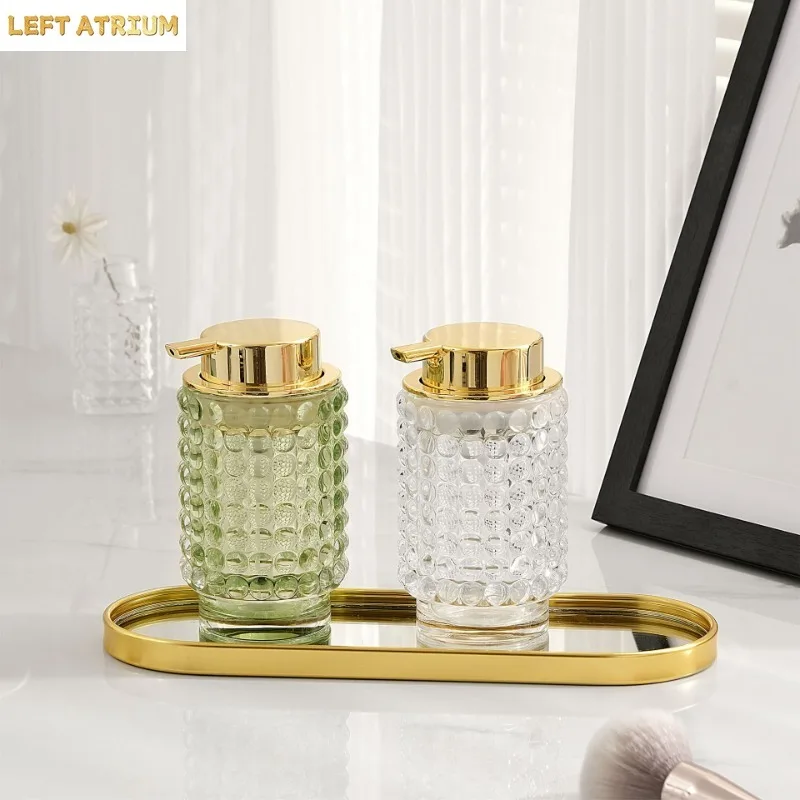 Luxury Glass Emulsion Hand Sanitizer Bottle Press Soap Bottle Shampoo Shower Gel Bottled Home Bathroom Decoration Accessories
Luxury Glass Emulsion Hand Sanitizer Bottle Press Soap Bottle Shampoo Shower Gel Bottled Home Bathroom Decoration Accessories