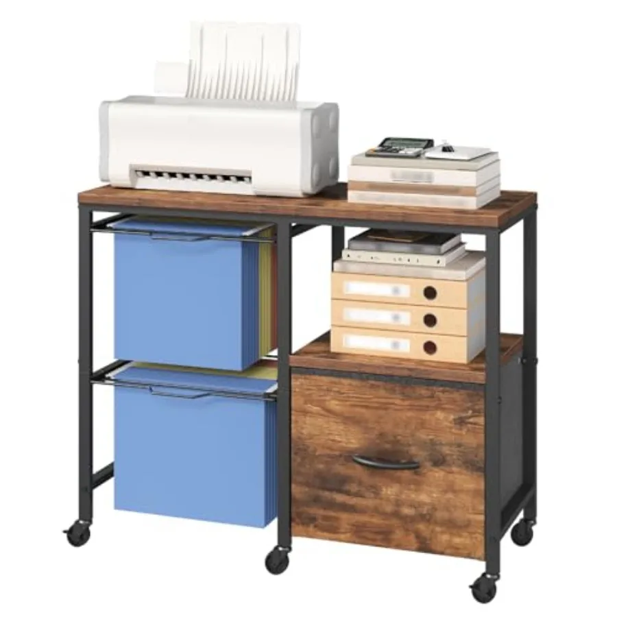 Rolling File Cabinet with Printer Stand, Mobile Lateral Filing Cabinet for Home Office, Office Storage Cart with Fabric Drawer
Rolling File Cabinet with Printer Stand, Mobile Lateral Filing Cabinet for Home Office, Office Storage Cart with Fabric Drawer