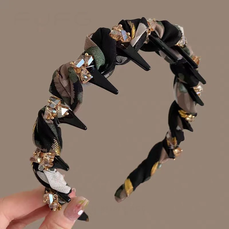 Korean Trendy Rhinestone Hair Hoop Temperament Sweet Headband Washing Headband For Girls Fashion Versatile Hair Accessories
Korean Trendy Rhinestone Hair Hoop Temperament Sweet Headband Washing Headband For Girls Fashion Versatile Hair Accessories