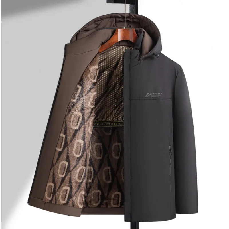 Autumn and Winter Fashion Solid Color Thickened Warm Windproof Cotton-Padded Jacket Men's Loose Sports Large Size Hooded Coat
Autumn and Winter Fashion Solid Color Thickened Warm Windproof Cotton-Padded Jacket Men's Loose Sports Large Size Hooded Coat