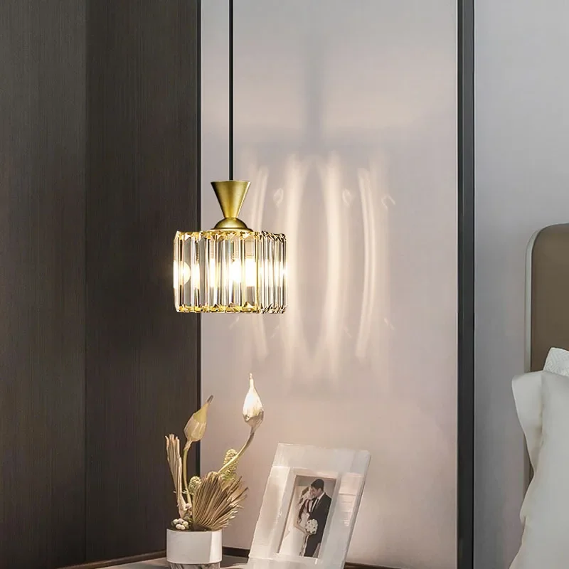 Modern Crystal Pendant Light Nordic Gold Hanging Lamp Bedside Pendant Lamp Living Room Restaurant Shop Bar Fixture Decoration
Modern Crystal Pendant Light Nordic Gold Hanging Lamp Bedside Pendant Lamp Living Room Restaurant Shop Bar Fixture Decoration