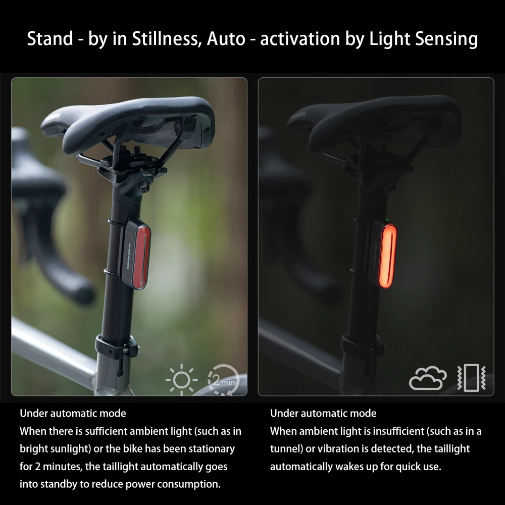 ROCKBROS Smart Start-Stop Bike Tail Light Magnetic Taillight 7 Modes LED Bicycle Night Riding Gear Intelligent Brake Sensor
ROCKBROS Smart Start-Stop Bike Tail Light Magnetic Taillight 7 Modes LED Bicycle Night Riding Gear Intelligent Brake Sensor