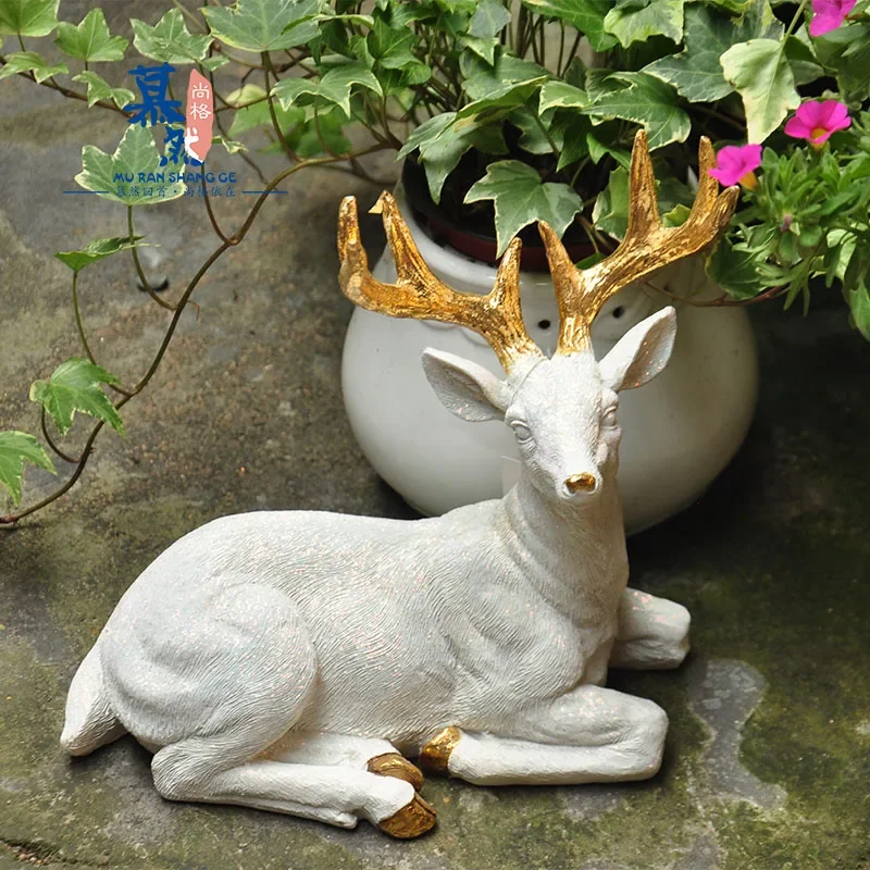Foreign Trade European Country Resin Golden-horned Deer Ornaments Garden Garden Soft Fashion Ornaments
Foreign Trade European Country Resin Golden-horned Deer Ornaments Garden Garden Soft Fashion Ornaments