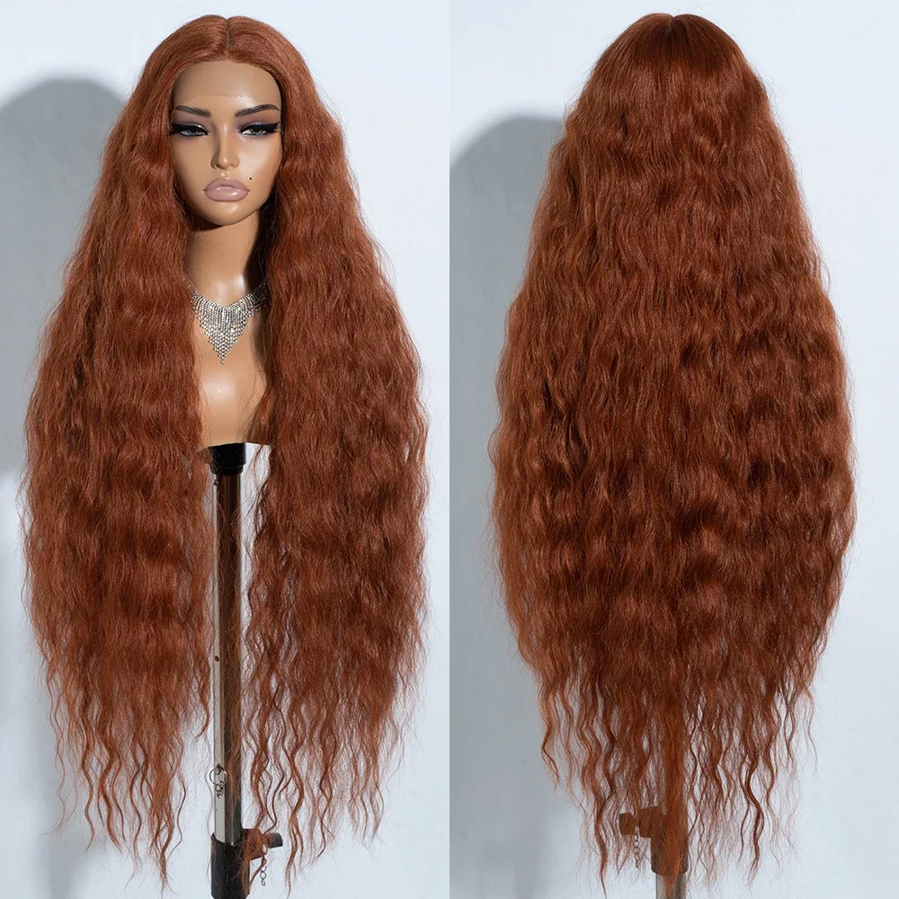 180Density Soft 26Long Glueless Natural Hairline Brown Kinky Curly Lace Front Wig For Black Women Synthetic Baby Hair Preplucked
180Density Soft 26Long Glueless Natural Hairline Brown Kinky Curly Lace Front Wig For Black Women Synthetic Baby Hair Preplucked