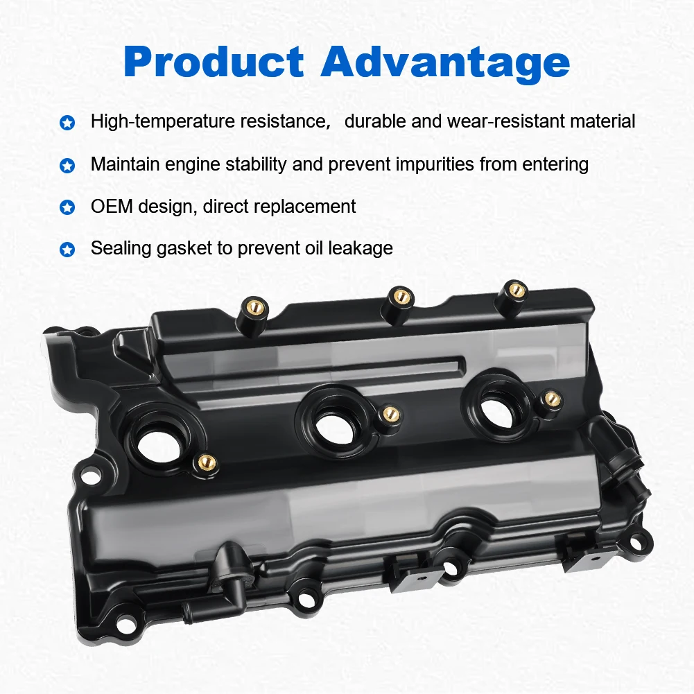 FISHBERG 13264-5W500 13264-5W510 Крышка клапана двигателя с прокладкой и болтами, совместимая с Nissan Pathfinder Infiniti QX4 2002-2004
FISHBERG 13264-5W500 13264-5W510 Крышка клапана двигателя с прокладкой и болтами, совместимая с Nissan Pathfinder Infiniti QX4 2002-2004