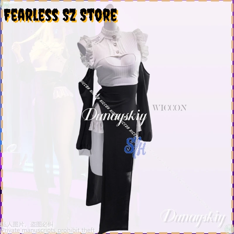 Anime Halloween Party Night Club Cosplay Sexy Nun Uniform Black Heart Lace Lingerie Dress Lolita Slit Skirt Jirai Kei Girls Cos
Anime Halloween Party Night Club Cosplay Sexy Nun Uniform Black Heart Lace Lingerie Dress Lolita Slit Skirt Jirai Kei Girls Cos