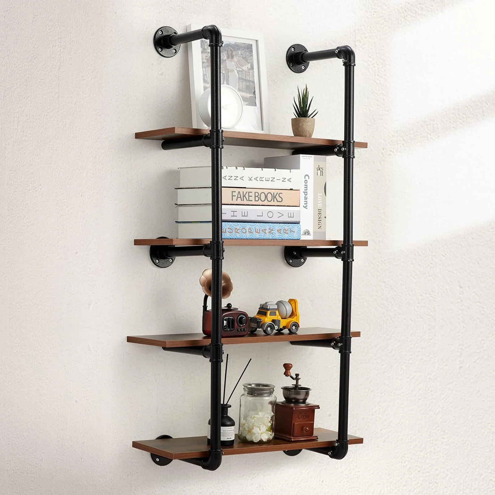 4 Tier Industrial Pipe Shelving Wall Mounted, 30in Metal Floating Shelves, Steampunk Real Wood Book Shelves, Kitchen Bar Shelf
4 Tier Industrial Pipe Shelving Wall Mounted, 30in Metal Floating Shelves, Steampunk Real Wood Book Shelves, Kitchen Bar Shelf