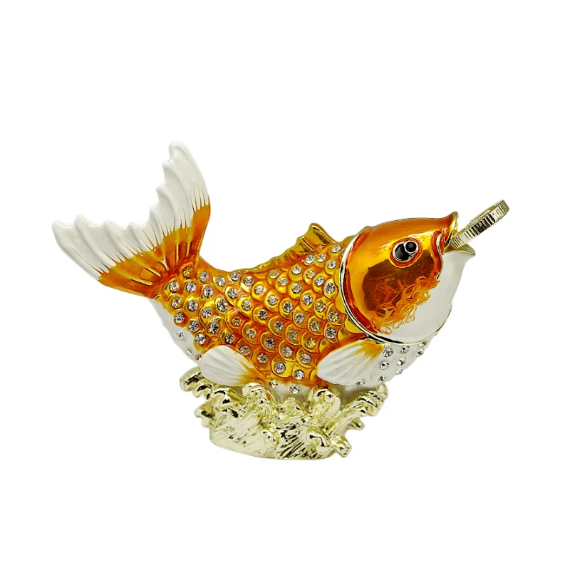 Enamel Colored Metal Crafts Carp with Money Creative Home Furnishings New Year Gift Home Soft Decoration
Enamel Colored Metal Crafts Carp with Money Creative Home Furnishings New Year Gift Home Soft Decoration